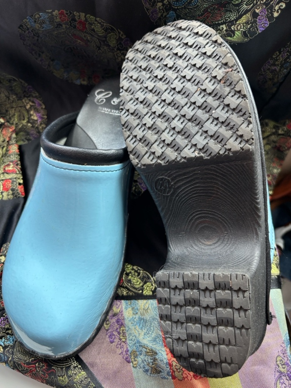 Light Blue Clogs - Picture 3 of 4